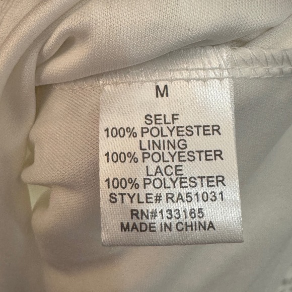 Altar'd State Cottagecore White Lace Sleeveless Fit & Flare Dress Sz M‎ Bridal - Picture 7 of 16